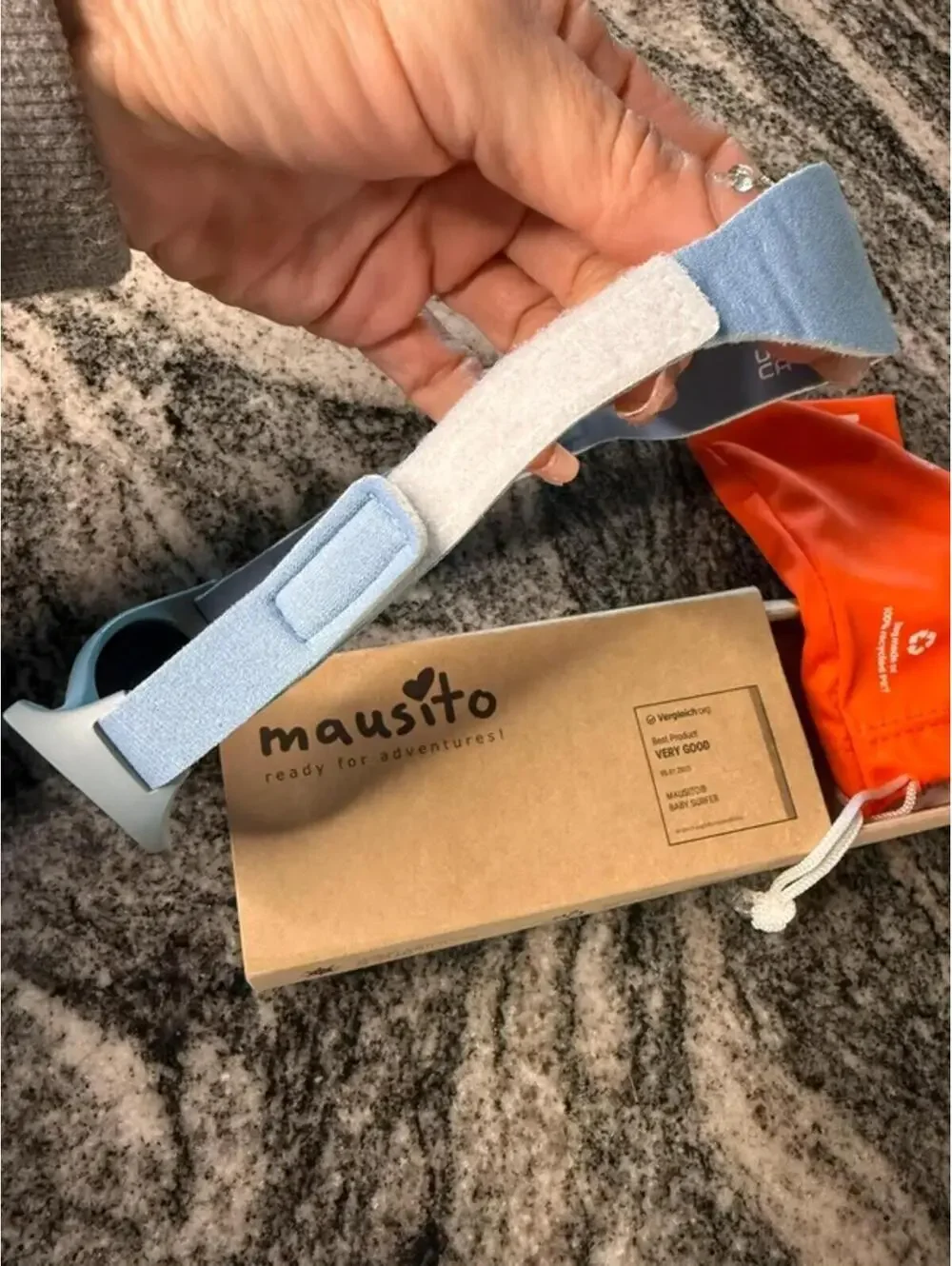 Mausito Baby Boy UV Protection Sunglasses Blue Strap Water Resistant EUC